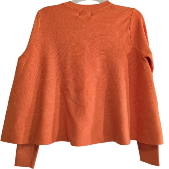 NWT Compañia Fantastica Orange Knit Jumper Sweater A-line Small Cotton Viscose - Picture 5 of 7